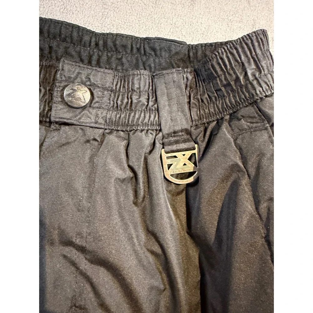 ZeroXposur Kids Black Insulated Snow Pants Cargo Pocket Size L 14/16 Winter Ski